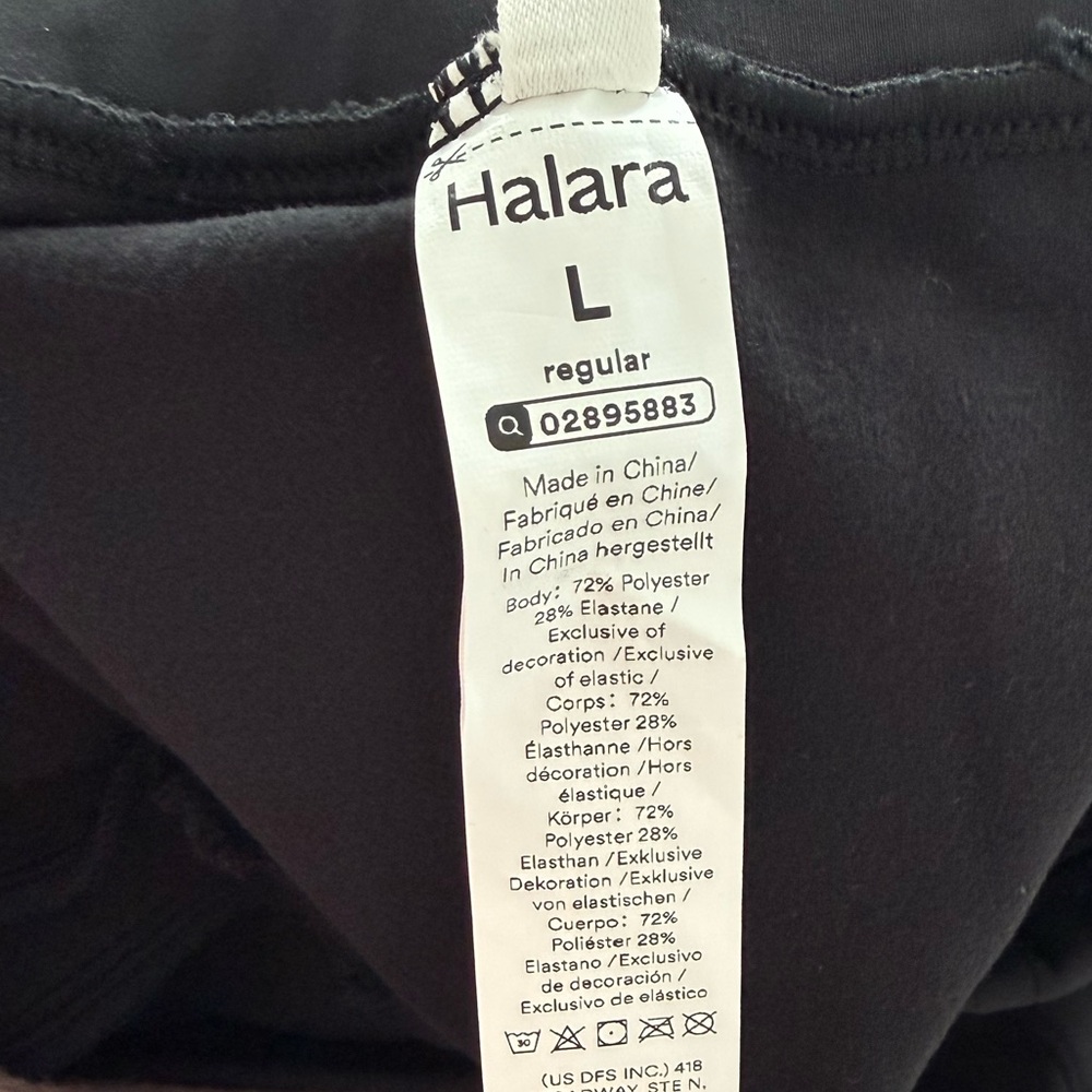 HALARA Black Wide-Leg Cargo Trousers SoftlyZero Pants SZ L Regular - Picture 6 of 6